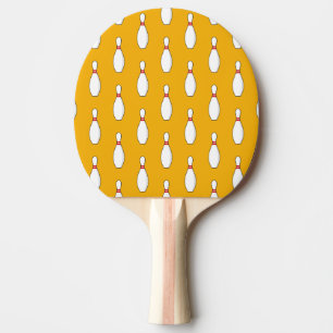 Raquette De Ping Pong Motif de Bowling Skittle