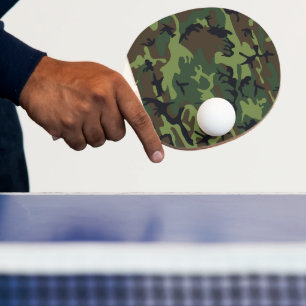 Raquette De Ping Pong Motif de camouflage vert, motif militaire, armée