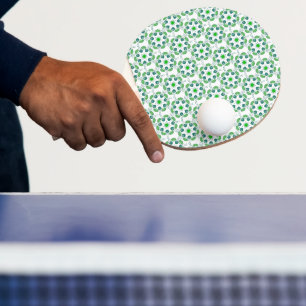 Raquette De Ping Pong Motif de feuille, motif de feuilles, feuilles vert