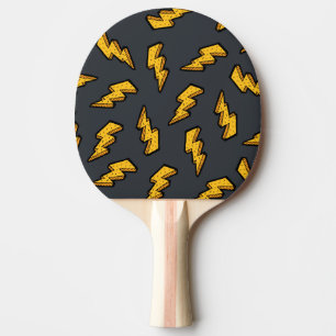 Raquette De Ping Pong Motif de foudre