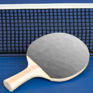 Raquette De Ping Pong Motif de maille géométrique à dégradé gris