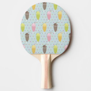 Raquette De Ping Pong Motif de milkshake