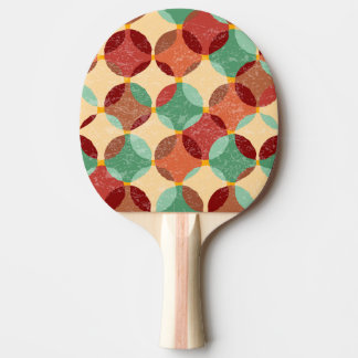 Raquette De Ping Pong Motif de mosaïque circulaire, illustration géométr