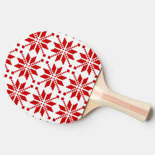 Raquette De Ping Pong Motif de Noël des flocs de neige de Noël