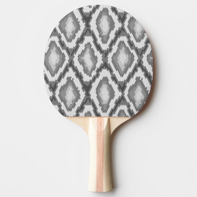 Raquette De Ping Pong Motif de peau de serpent de python (Devant)