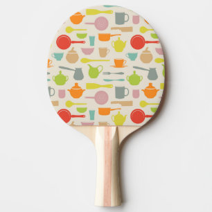 Raquette De Ping Pong Motif de plats