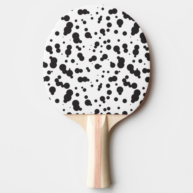 Raquette De Ping Pong Motif de points de Dalmatine (Devant)