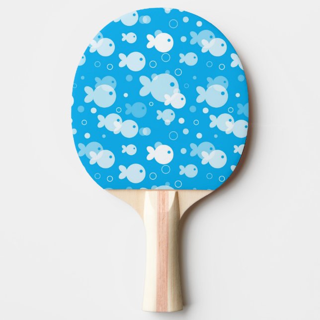 Raquette De Ping Pong motif de poissons (Devant)