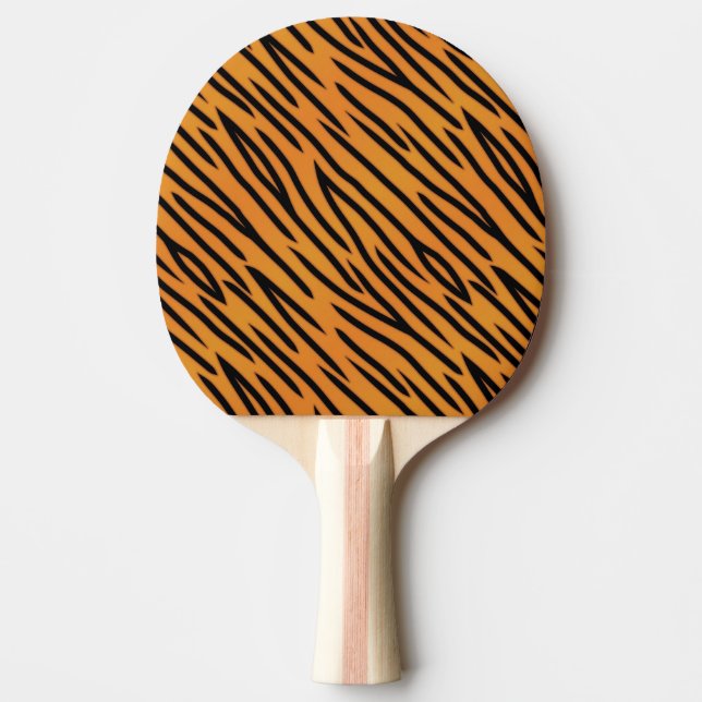 Raquette De Ping Pong Motif de rayure de tigre (Devant)