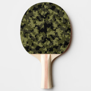 Raquette De Ping Pong Motif de style militaire camouflage