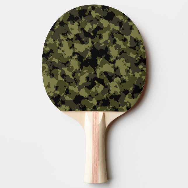 Raquette De Ping Pong Motif de style militaire camouflage (Dos)