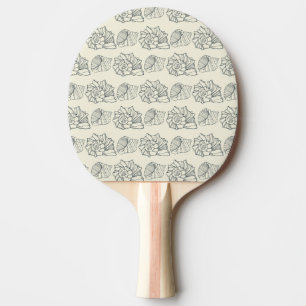 Raquette De Ping Pong Motif décoratif de coquilles