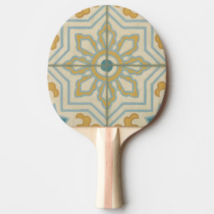 Raquette De Ping Pong Motif décoratif de tuile de Vieux Monde