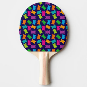 Raquette De Ping Pong Motif des ours de gomme