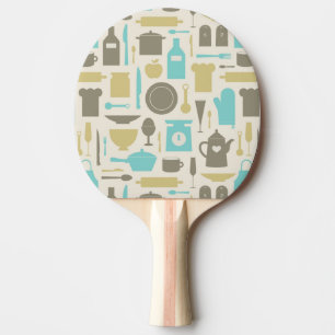 Raquette De Ping Pong Motif Des Outils De Cuisine