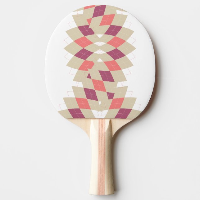 Raquette De Ping Pong Motif Diamond Swirl (Devant)