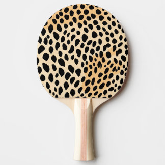 Raquette De Ping Pong Motif d'impression Cheetah