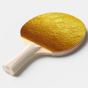 Raquette De Ping Pong Motif d'OR/papier PURS d'or