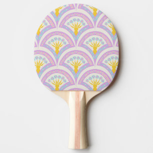 Raquette De Ping Pong Motif en coquille de couleur pastel