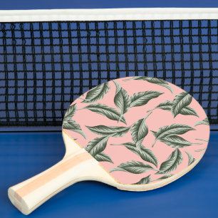 Raquette De Ping Pong Motif Feuille du jardin tropical