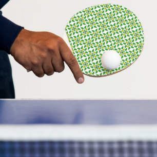 Raquette De Ping Pong Motif Feuille, Motif De Feuilles, Feuilles Verts