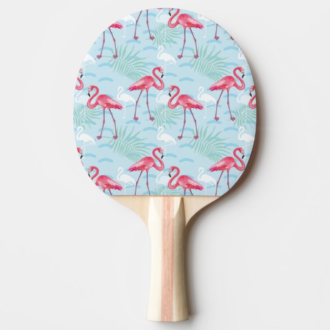 Raquette De Ping Pong Motif Flamingo (Devant)
