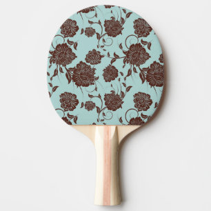 Raquette De Ping Pong Motif floral 14