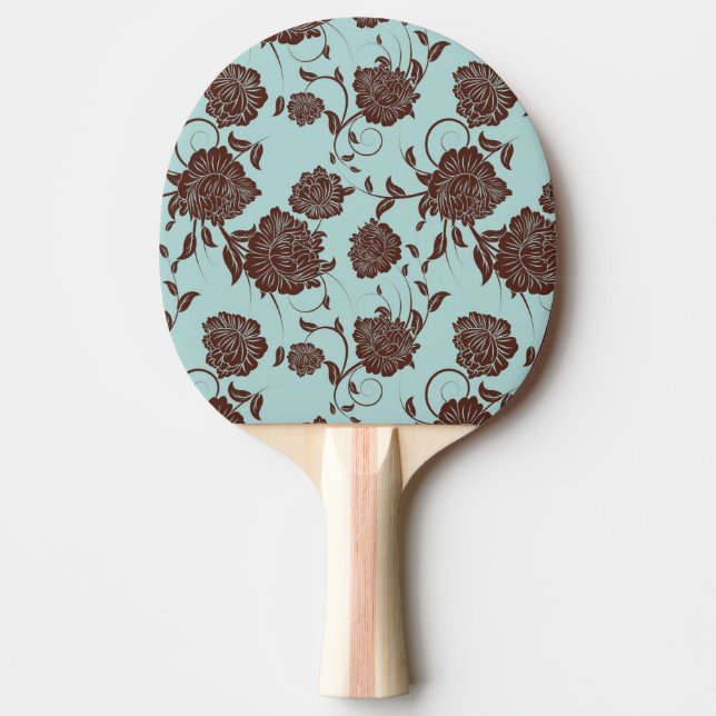 Raquette De Ping Pong Motif floral 14 (Devant)
