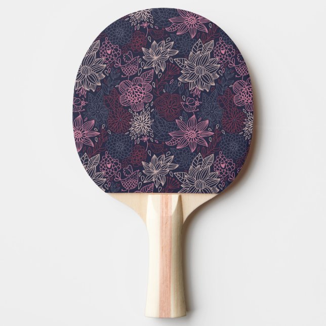 Raquette De Ping Pong Motif floral 4 3 (Devant)