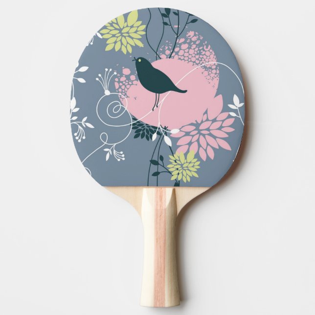 Raquette De Ping Pong Motif floral 9 (Devant)