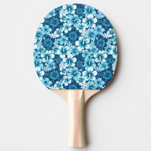 Raquette De Ping Pong Motif floral de ketmie de surf