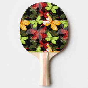Raquette De Ping Pong Motif foncé d'automne