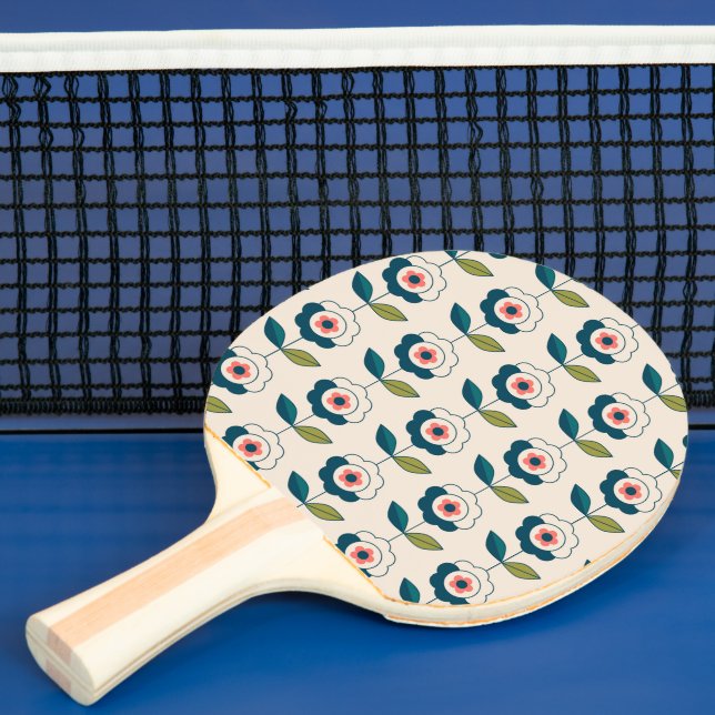 Raquette De Ping Pong Motif Fun Jardin Retro (Insitu)