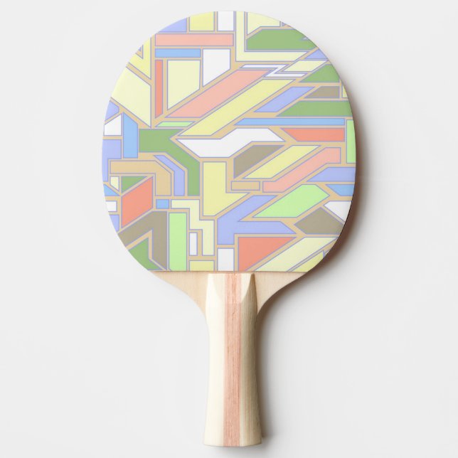 Raquette De Ping Pong Motif géométrique 3 (Devant)
