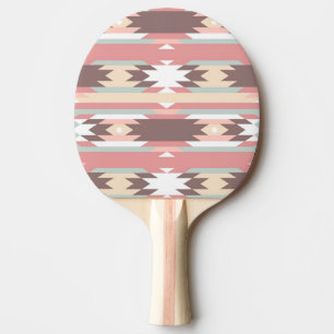 Raquette De Ping Pong Motif géométrique dans le style aztèque 2