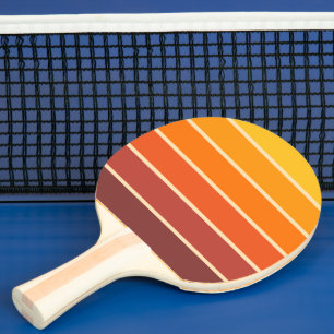 Raquette De Ping Pong Motif géométrique de style rétro vintage des année