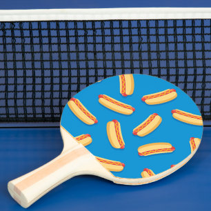 Raquette De Ping Pong Motif Hotdogs de restauration rapide