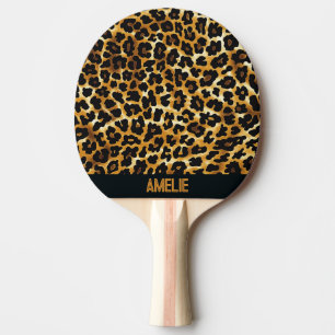 Raquette De Ping Pong Motif léopard
