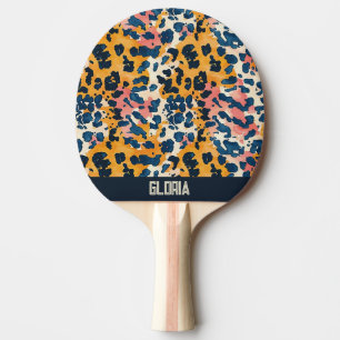 Raquette De Ping Pong Motif léopard