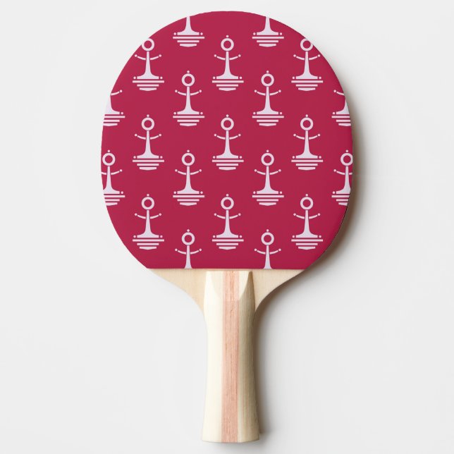 Raquette De Ping Pong Motif moderne d'Ancres (Devant)