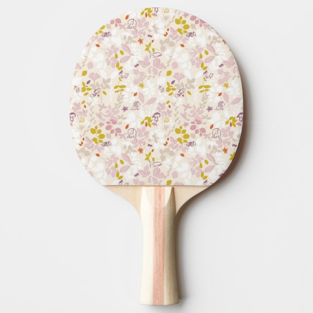 Raquette De Ping Pong motif montrant les animaux lunatiques (Devant)