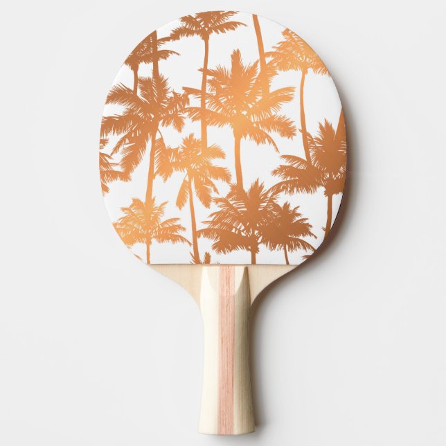 Raquette De Ping Pong Motif Palm Tree (Devant)