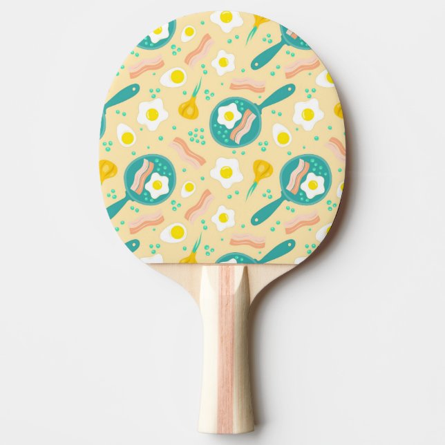 Raquette De Ping Pong Motif petit-déjeuner (Devant)