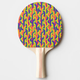 Raquette De Ping Pong Motif Rainbow moderne