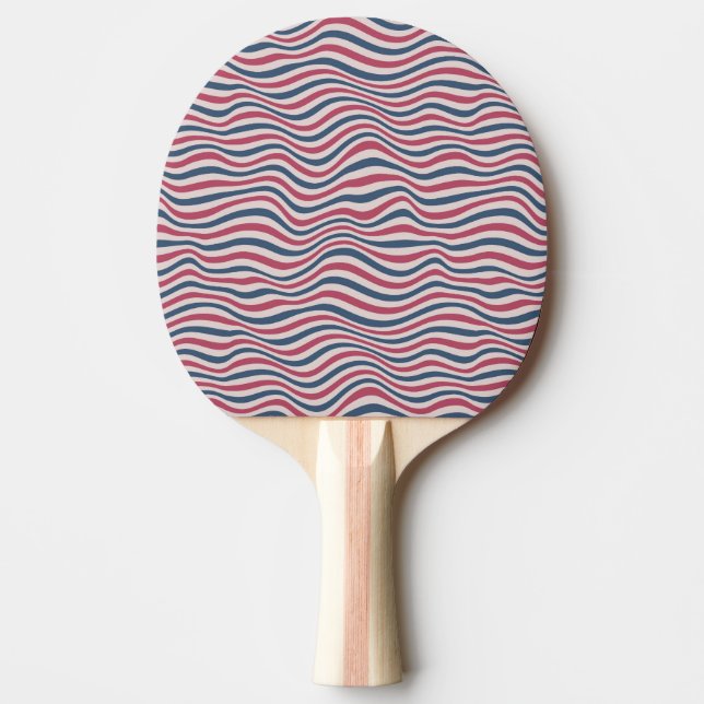 Raquette De Ping Pong Motif rayé 2 (Devant)