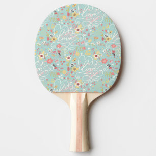 Raquette De Ping Pong Motif romantique lumineux moderne