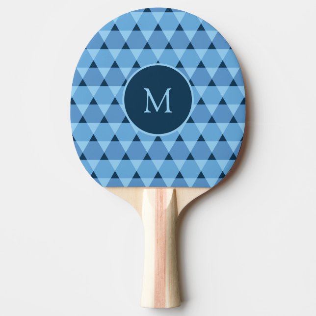 Raquette De Ping Pong Motif triangles (Devant)