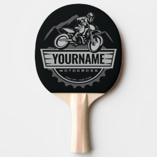 Raquette De Ping Pong Motocross personnalisée Rider Dirt Bike Hill Raci