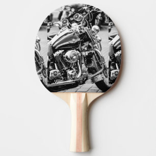 Raquette De Ping Pong Motorbike Motorcycle Biker Riker Motorbike
