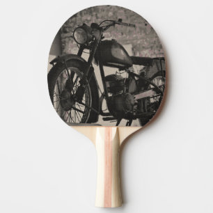 Raquette De Ping Pong Motorbike Motorcycle Biker Riker Motorbike
